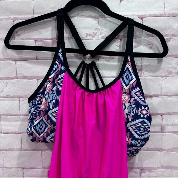 Holipick pink takini top size Large - Picture 2 of 6